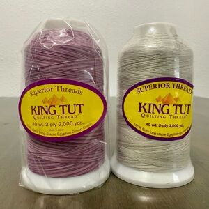 2 NEW spools King Tut Quilting Thread Set - Heather and Dessert Wind